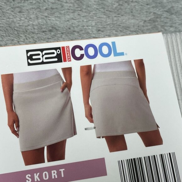 32 Degrees Cool Skort Light Gray XXL Polyester/Spandex a1569 - Picture 4 of 7